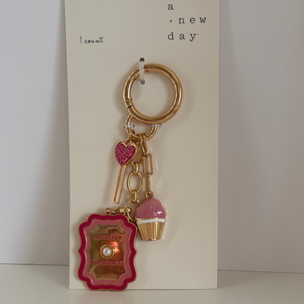 ☀️A New Day Pink Cupcake bag Charm